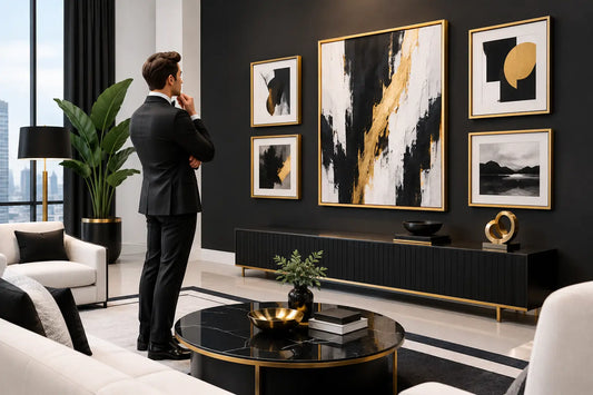 How to Choose Artwork for Tuxedo Interiors