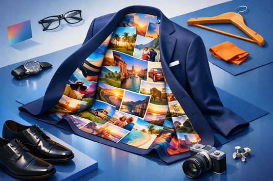 Why a Photo Collage Suit Lining Stands Out