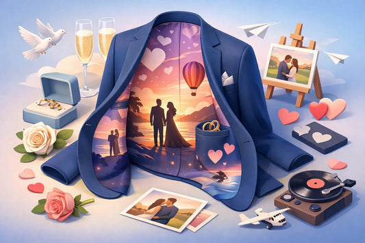 Personalized Wedding Blazer Lining Ideas