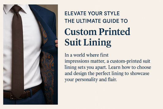 Elevate Your Style: The Ultimate Guide to Custom Printed Suit Lining