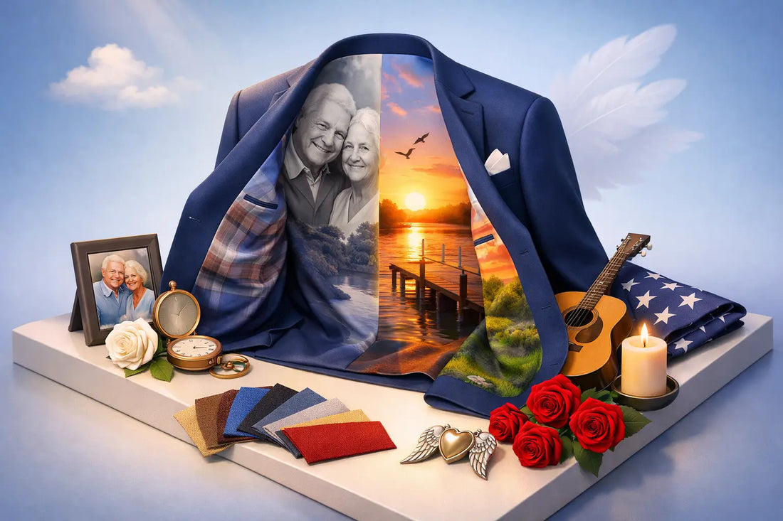 Custom Memorial Suit Lining Ideas